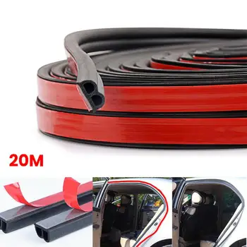 

20M B-Shape Type Self Adhesive Automotive Rubber Seal Strip Weatherstrip For Car Window Door Edge Anti-collision Rubber Strip