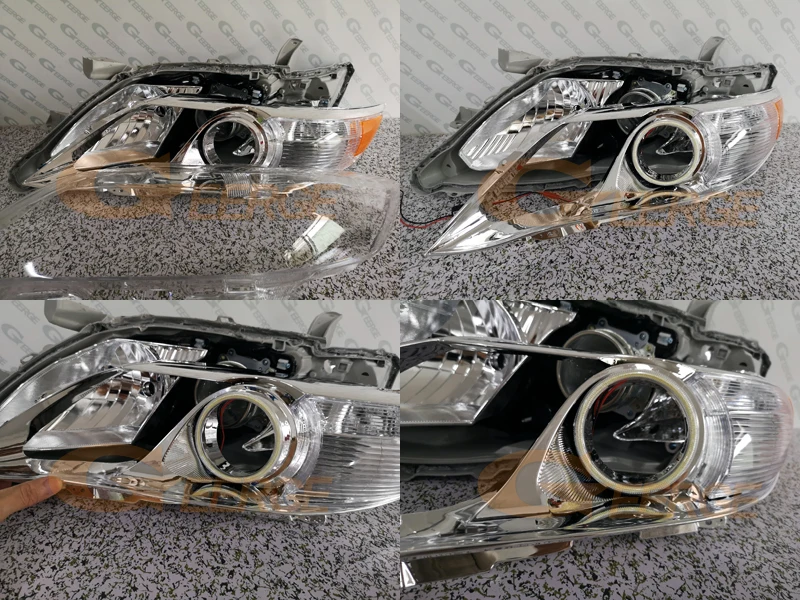 Для Toyota Camry XV40 2010 2011(USA Built) Отличное Ультра яркое освещение DRL smd led angel eyes kit дневной свет