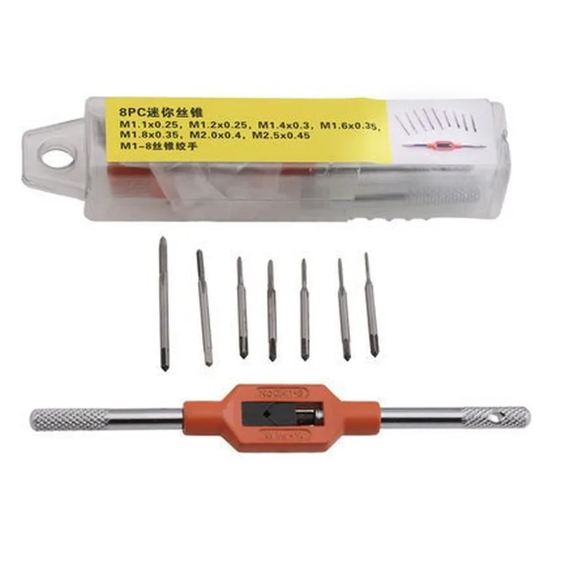 8 шт./компл. мини Винтовой кран ручной с резьбой проволочные резьбонарезные краны