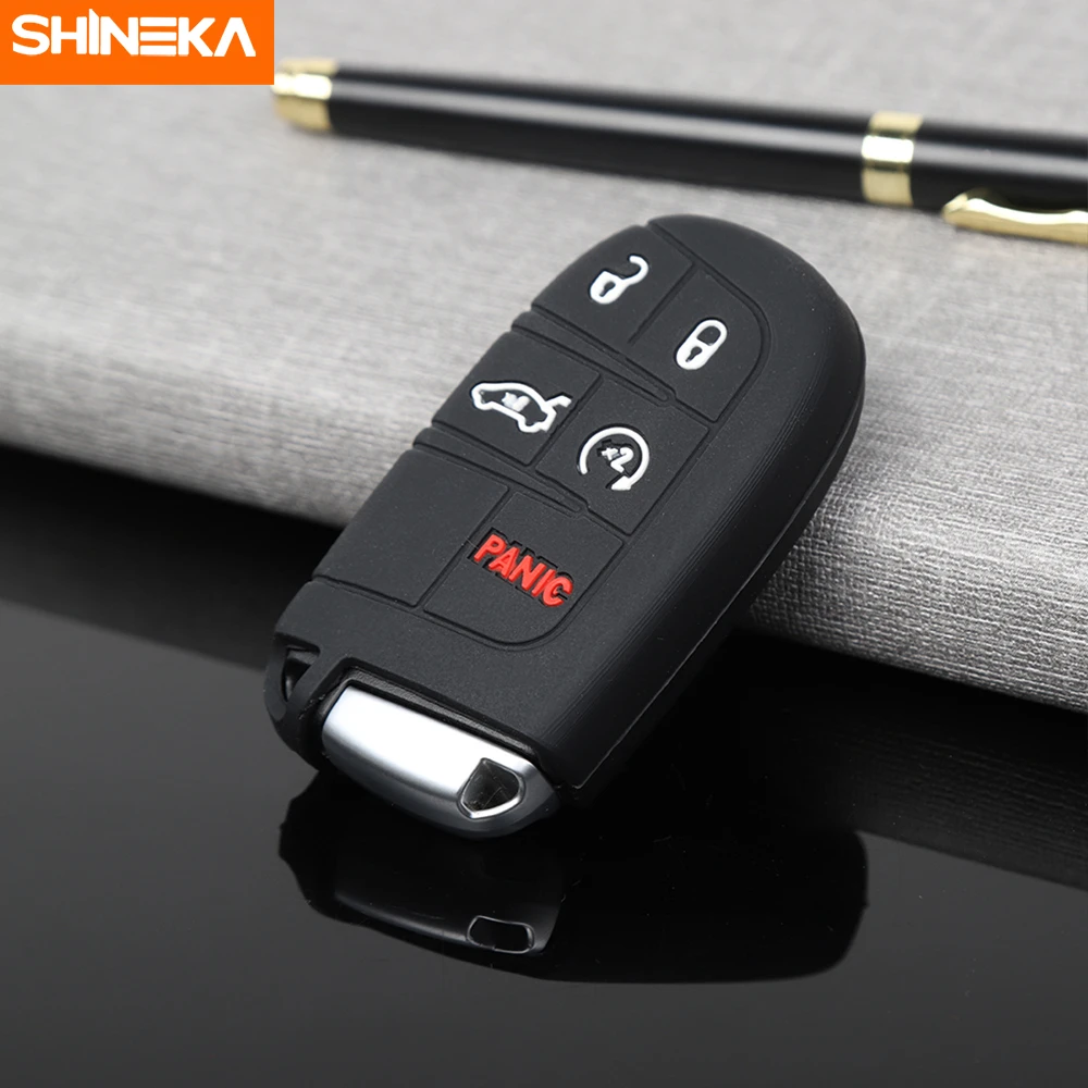 SHINEKA брелок для Jeep Grand Cherokee 2011 + автомобильный силиконовый резиновый чехол ключей