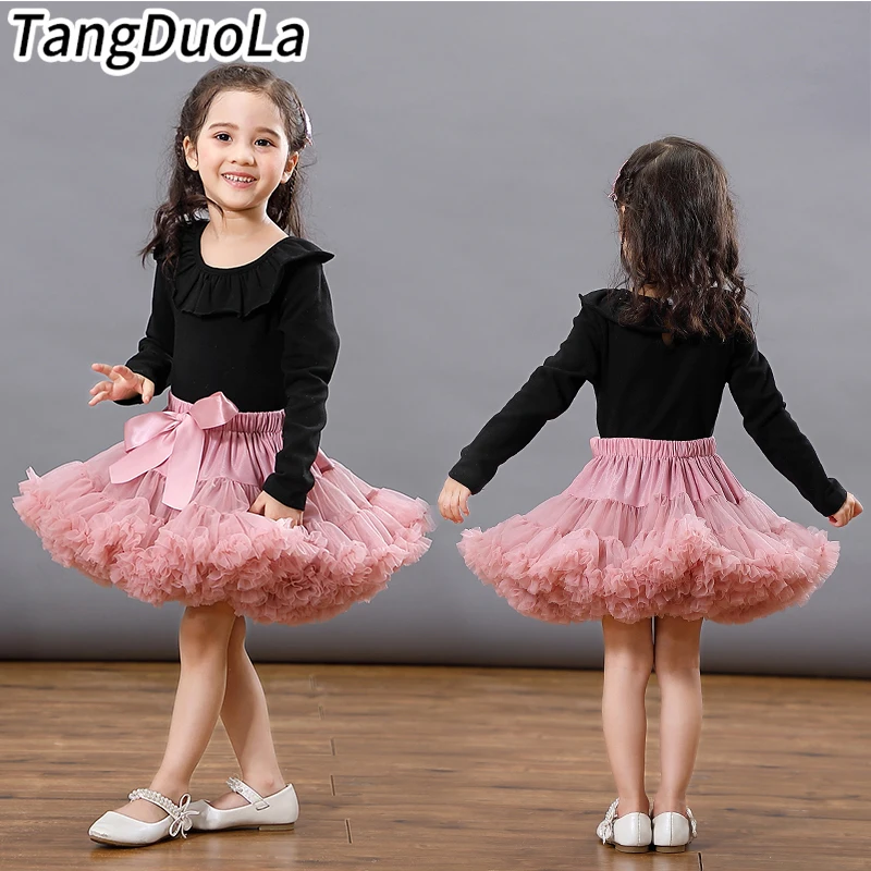 Kids Girl/'s Princess Dance Tutu Dress Fluffy Pettiskirt Skirt Costume Dancewear