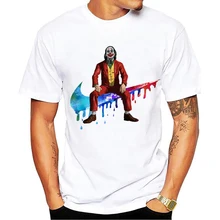 Джокер Хоакин Феникс забавная футболка для мужчин новинка белая Повседневная homme cool antihero футболка уличная