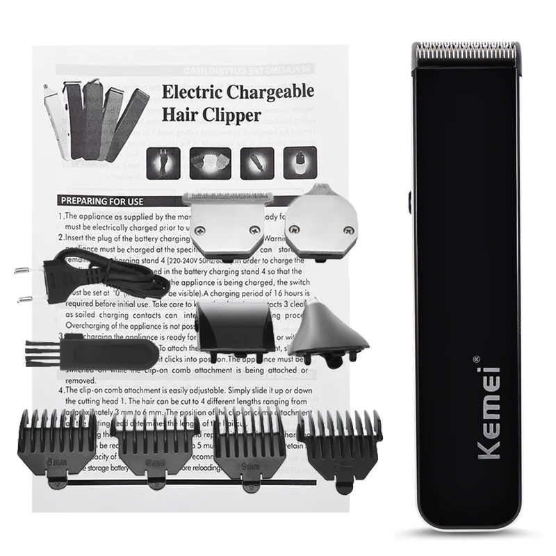 black without box 5 в 1 Hiar Clipper Kit Высокое качество Электрический триммер с перезаряжаемой батареей многофункциональные инструменты для личной гигиены резак 41 - Цвет: black without box