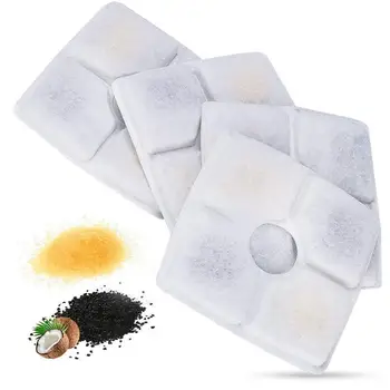 

Square Filters for 2.5L Square Cat Water Drinking - Triple Action Water Softening Filter Replacement - 4 Pack