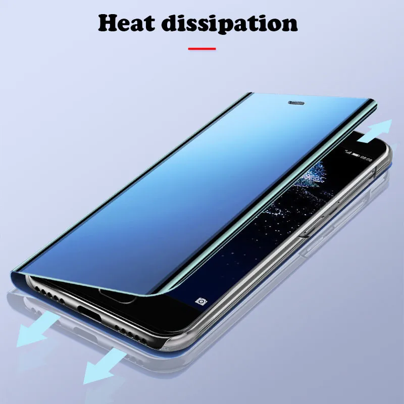 Smart Mirror Flip Case For Huawei P40 P20 P10 P30 Pro Lite Y7 Y6 Y9 P Smart 2019 Mate 30 20 Pro Honor 10 20 Lite 9X 8X Cover