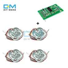 Capteurs de poids à cellule de charge pour balance humaine 50kg, Module AD HX711, 4 pièces