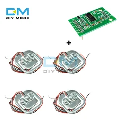 Capteurs de poids à cellule de charge pour balance humaine 50kg, Module AD HX711, 4 pièces 