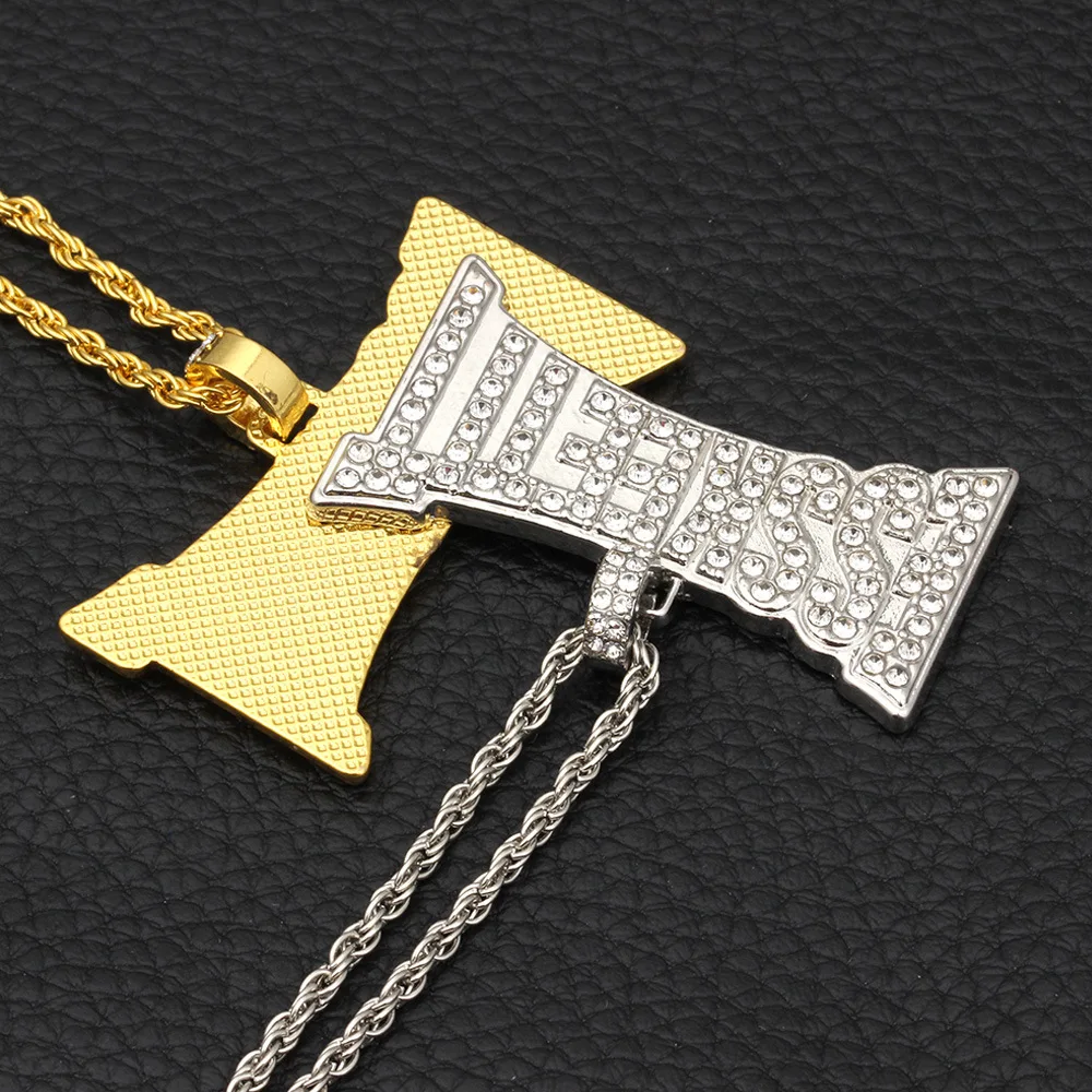 Веер Iced Out ESSKEETIT длинная цепь колье с кулоном на выбор мужские Хип Хоп рок золото Серебряное ожерелье с амулетом подарки