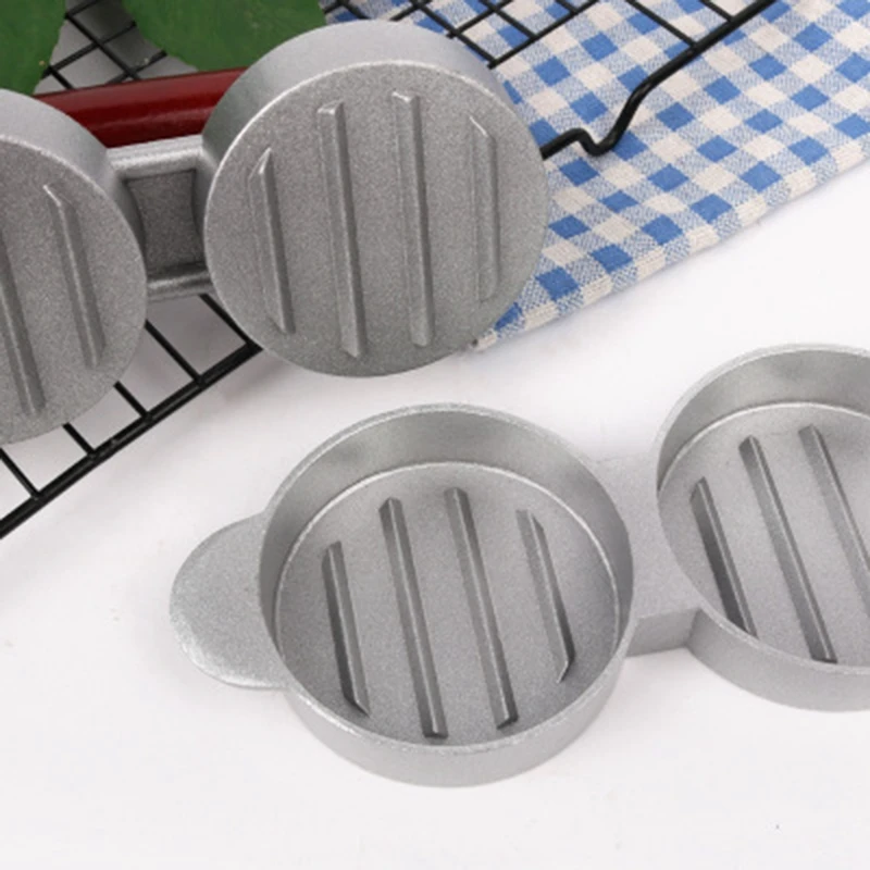 Mini Hamburger Presses Nonstick 3 Slot Small Burger Patties Press Triple Beef Burger Maker Mold Machine Meat Kitchen burger press burger maker