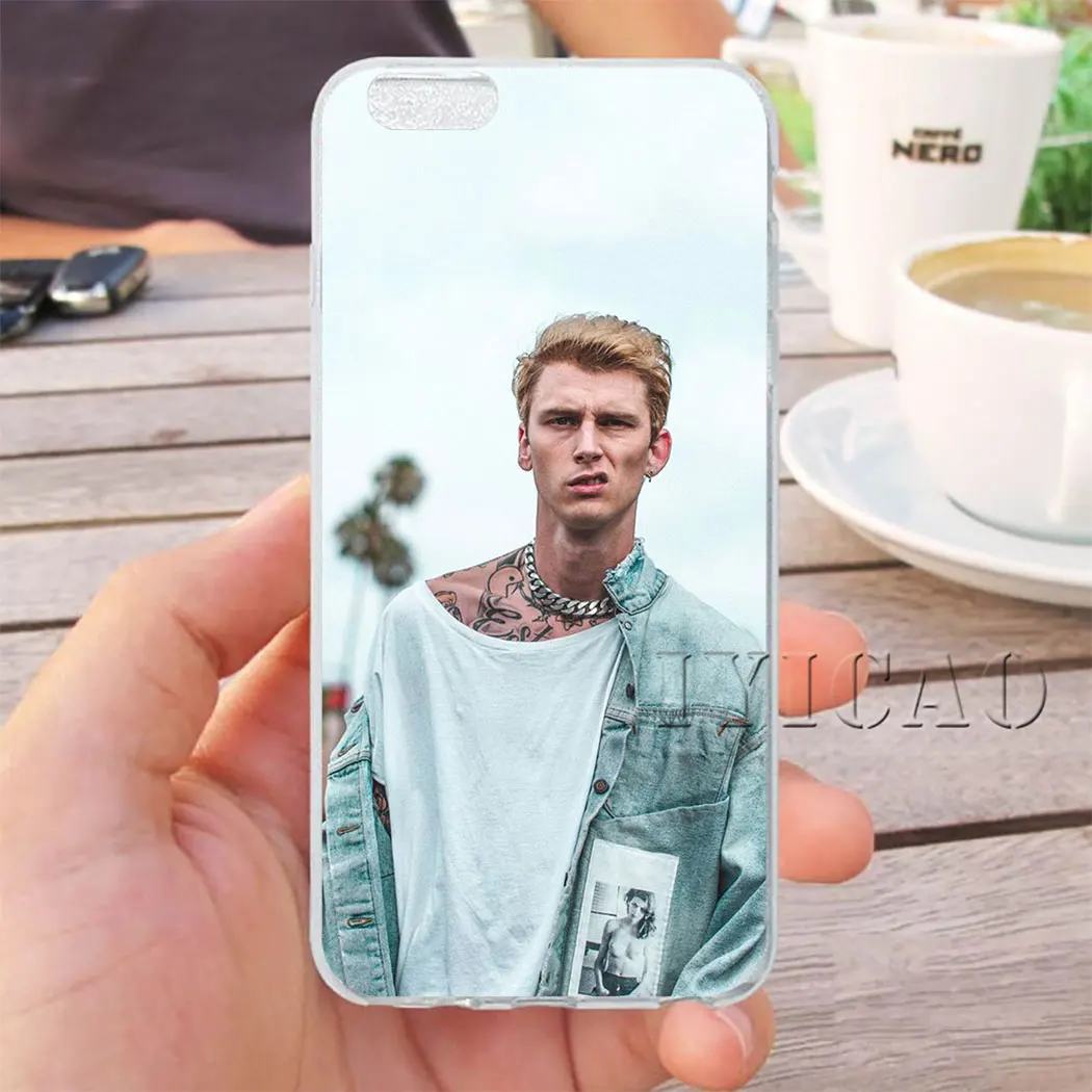 Машина пистолет Келли MGK жесткий чехол оболочка для Iphone 4 4s 5 5S Se 6 7plus 8 8Plus X XS MAX XR 6s Plus 11 pro max - Цвет: 2