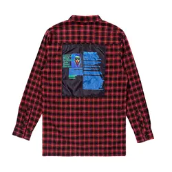 Plegie крупную клетку Повседневная рубашка с длинным рукавом 2018 осень и зима мода хип-хоп Для мужчин плед Фланель рубашки дропшиппинг