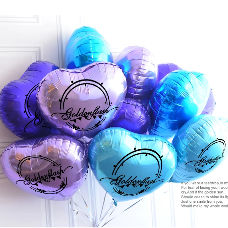 

custom Various size balloon 6 pcs personalized print balloon letters own logo printing advertising customized balloons