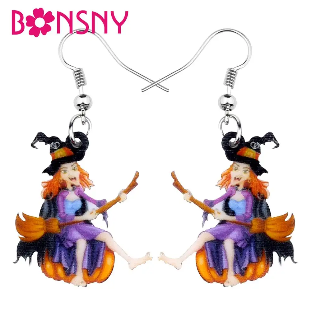 Bonsny pendient acrílicos con forma de corazón de cerdo para mujer
