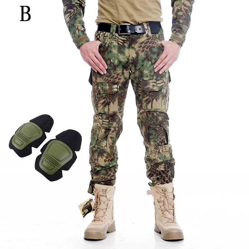 

Motorcycle Pant Trousers Frog Suit Bionic Field Riding Military Vehicle With Anti-fall Knee Pads Military Motorcycle Fan Pant