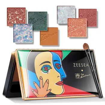 

ZEESEA New Picasso 7 colors Eyeshadow Palette Pigmented Glitter Matt WaterProof Makeup Glazed Cosmetics тени для глаз