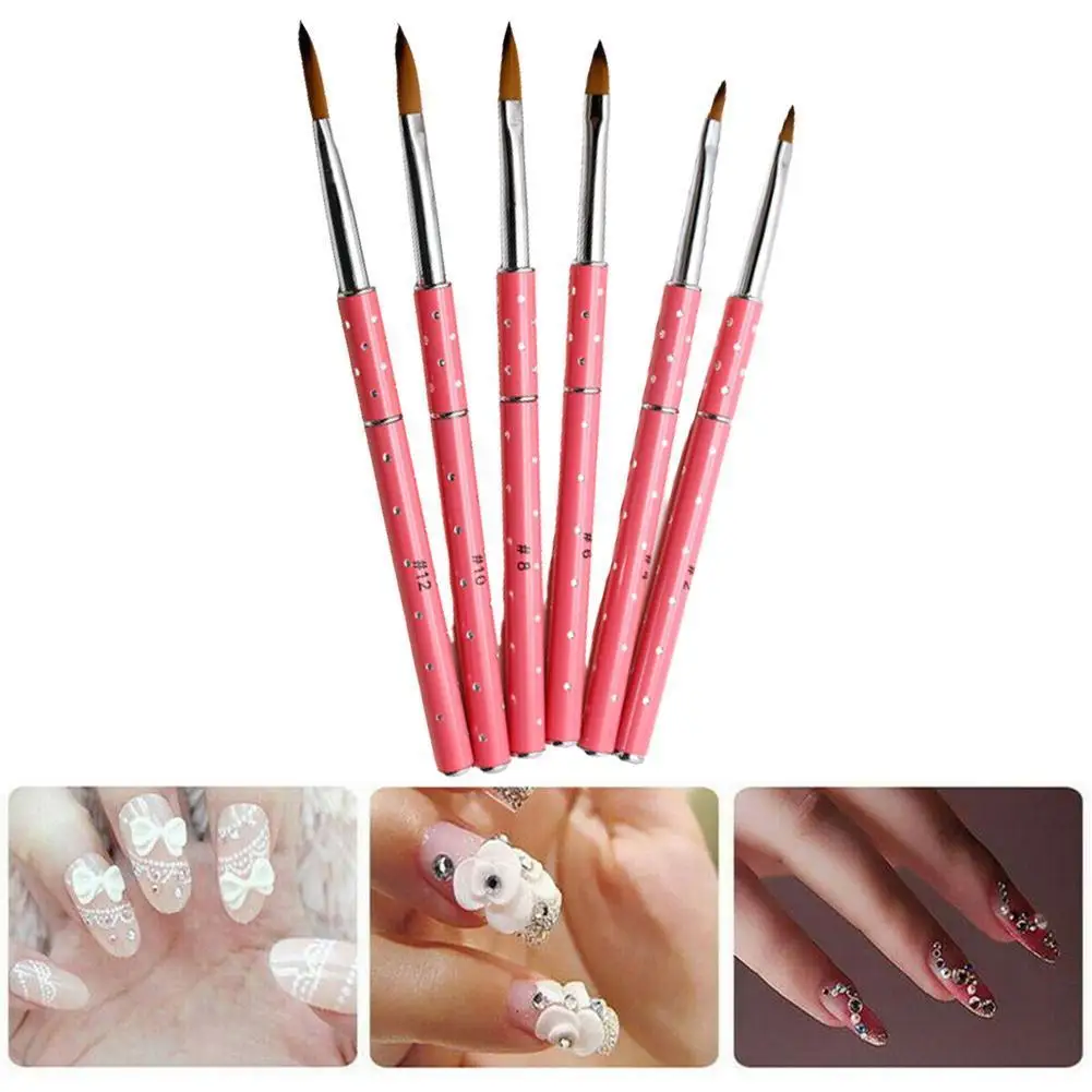 

Nail Art Carved Light Therapy Pen Gypsophila Powder Pen Rod Combination Metal Nail Crystal Set B7O6
