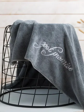 ZHUO MO 80* 160 cm embroidered cotton bath towel Super absorbent 35* 72 cm soft face towel Bathroom men women gifts for Adults