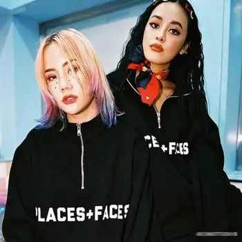 

PLACES+FACES Hoodies Men Women Streetwear Lil Peep P+F Long sleeves High Quality hoodies Kanye West Hip Hop PLACES FACES Hoodie