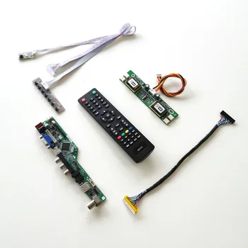 

For HSD190ME12-A04/A06 4CCFL 30Pin LVDS VGA HDMI AV USB RF Remote+Inverter+keyboard LCD display panel T.V56 controller board Kit
