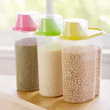 1.9L-2.5L PP коробка для хранения еды пластиковый прозрачный контейнер набор с Pour кухонные Крышки Керамические банки для хранения сушеный контейнер для крупы