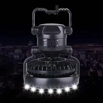 

2in1 Fan Camping LED Light Lantern Tent Outdoor Cool LED Night Light Fan