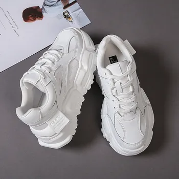 

2020 New Fashion White Sneakers Women Shoes Designer Brand Chunky Sneakers Platform Black Casual Shoes Woman Luxury basket femme