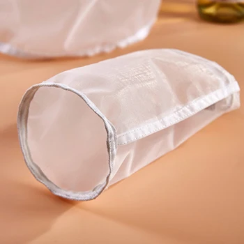 

Nut Milk Bag Grade Fine Mesh Nylon Bags Cheesecloth Cold Brew Coffee Filter Bag Reusable Fruit Juice Vegetable Juice 10pcs/lot