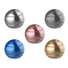 Detachable Decompression Gyroscope Illusion Flowing Desk Ball Finger Spinning Tops Metal Kids Anti Stress Optical Rotating Gyro