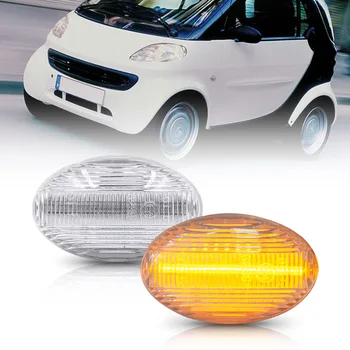 

Clear LED Side Marker Light Turn Signal Lights For Benz Smart W450 W452 A-Class W168 Vito W639 W447 W415 OEM #：CL-SM450-SM 2Pcs