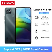 Lenovo K12-Pro Android-10 Smartphone 64GB 4gbb Octa Core Fingerprint Recognition 64MP