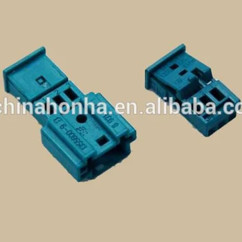 

1355600-9B 1355620-9 PA66 blue 3 pin male and female electronical wire harness connector