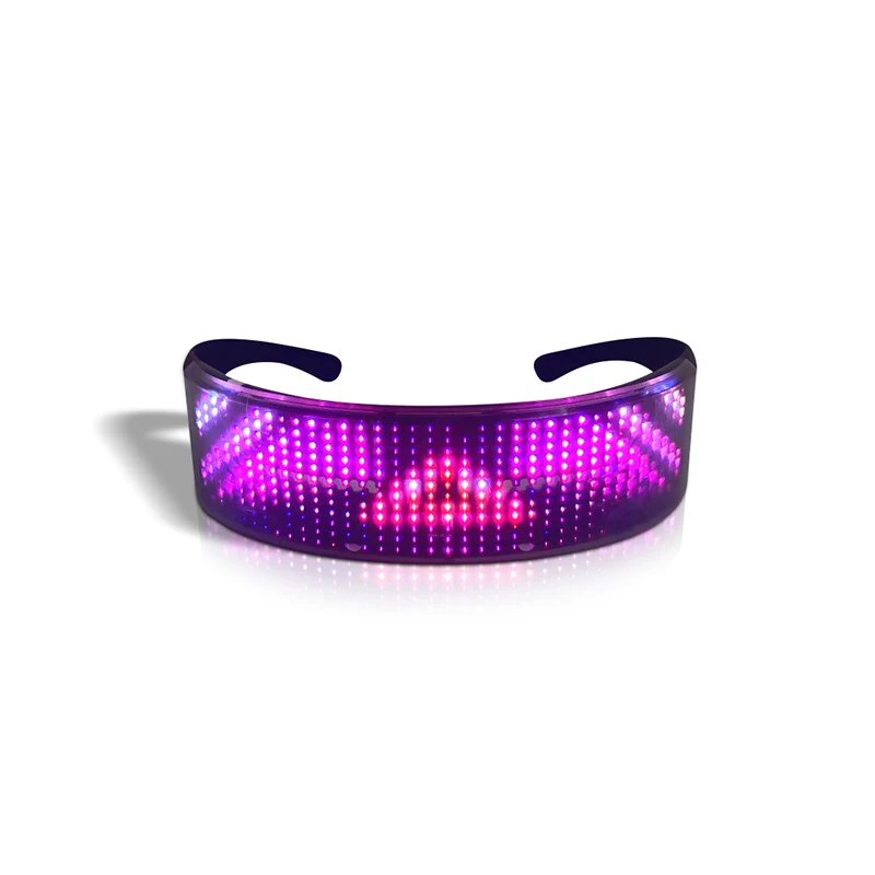 óculos de publicidade encantador rolagem display led óculos para dj música festa