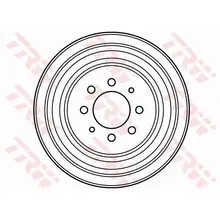 Барабан тормозной Renault R21/Laguna 1.7-2.1D 86-93 TRW DB4072