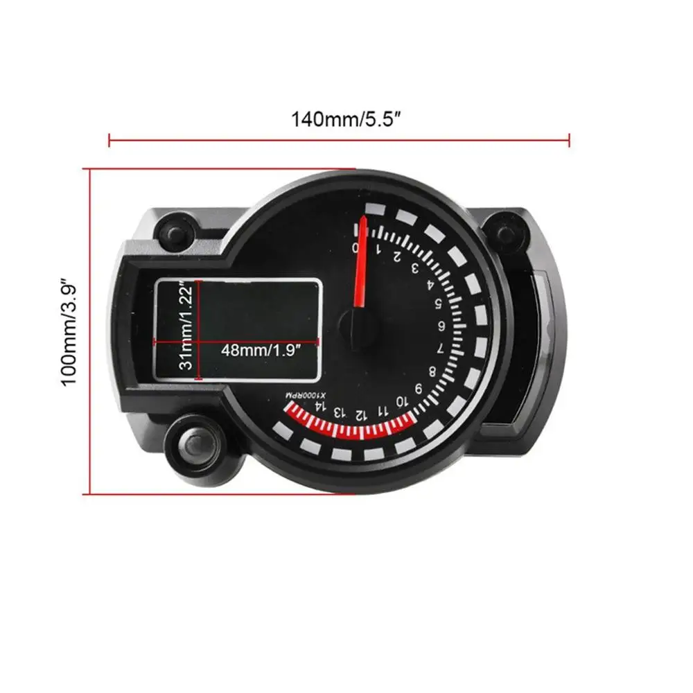 

Motorcycle Universal Meter Waterproof LCD Digital Odometer Speedometer Waterproof LCD Digital Odometer Speedometer