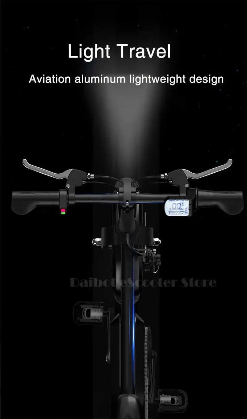 Daibot Electric Bicycle Scooter Two Wheel Electric Scooters 12 Inch 48V 350W Black Mini Portable Folding Electric Scooter Adults (24)