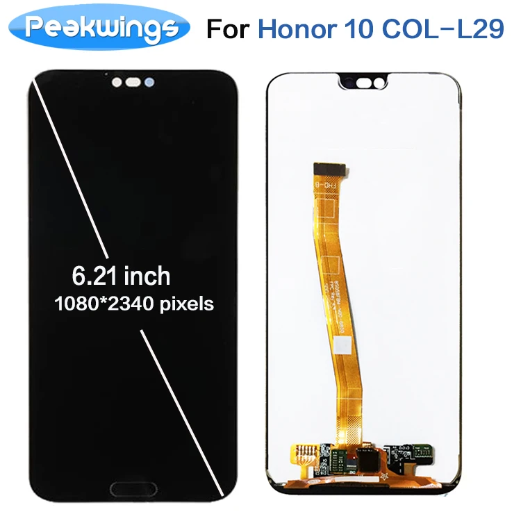 

Meng High Quality LCD Display For Huawei Honor 10 COL-L29 LCD Display With Touch Screen Assembly No Fingerprint