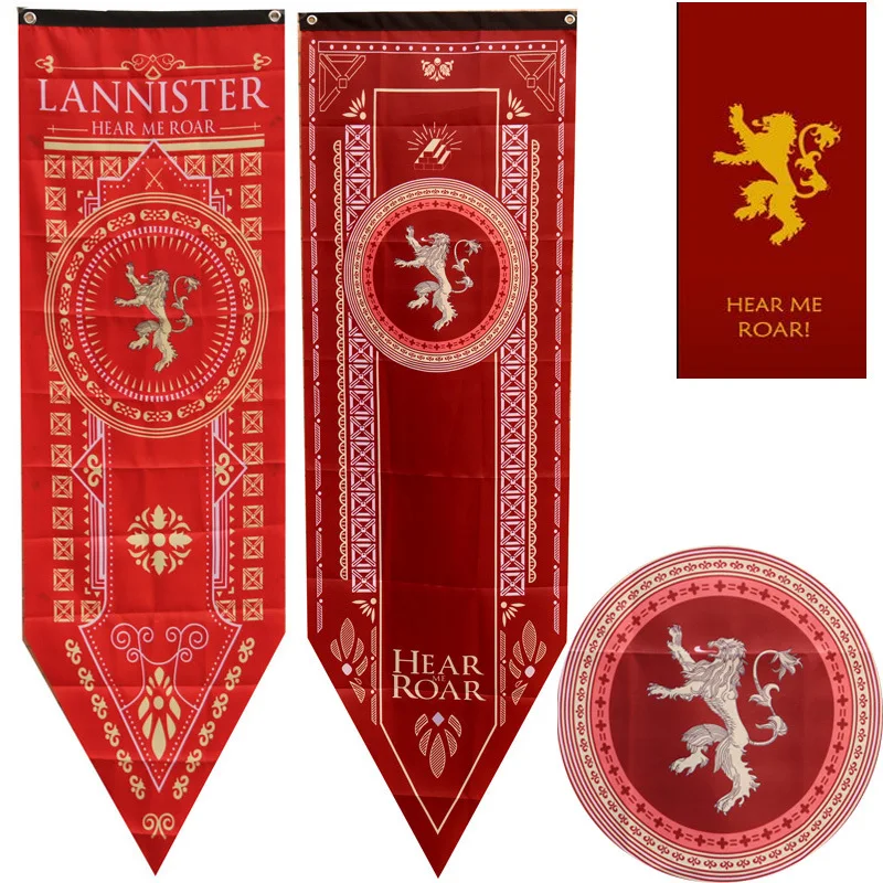 YAZANIE Игры престолов пользовательские флаги ARRYN BAELISH BARATHEON BOLTON CLEGANE STRAK TARYARGEN LANNISTER MORMONT MARTELL флаги