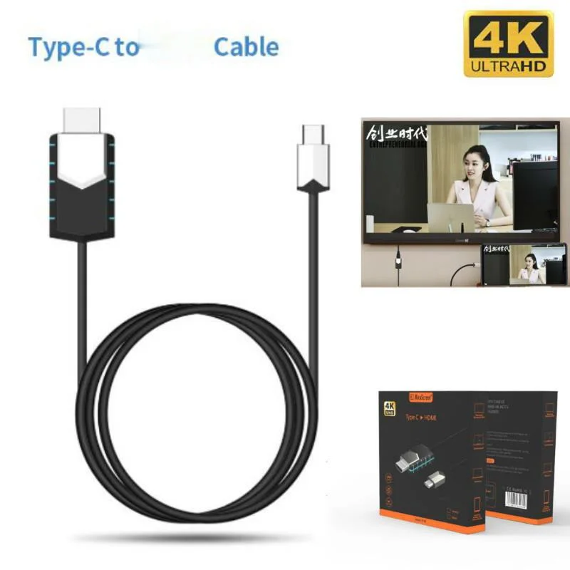 Mirscreen Cable TC03 Type C To 4K HDMI Compatible Cable 1080P Full HD Instant Projection Connect 