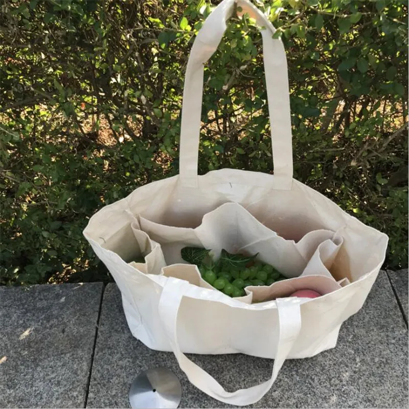 Big Size Canvas large Shopping Bag Home Large Organizer Storage Bag  Enviromental Protection White  Recycle Bag Organizer Bag