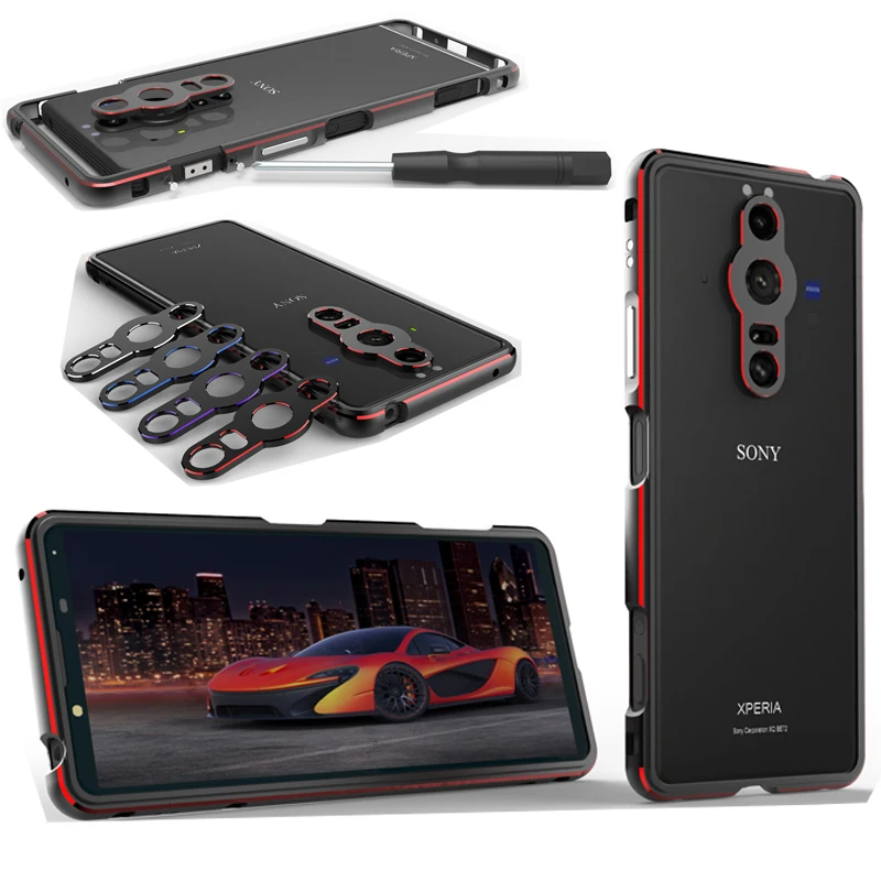 Bumper Case For Sony Xperia Pro-I Pro I 1 Metal Aluminum Frame For Song Xperia Proi Luxury Shockproof Phone Accessories
