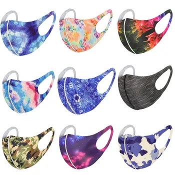 

Camouflage PM2.5 Breathable Mouth Mask Unisex Face Mask Reusable Printing Mask Cycling Camp Protection Printing Face Mouth Mask