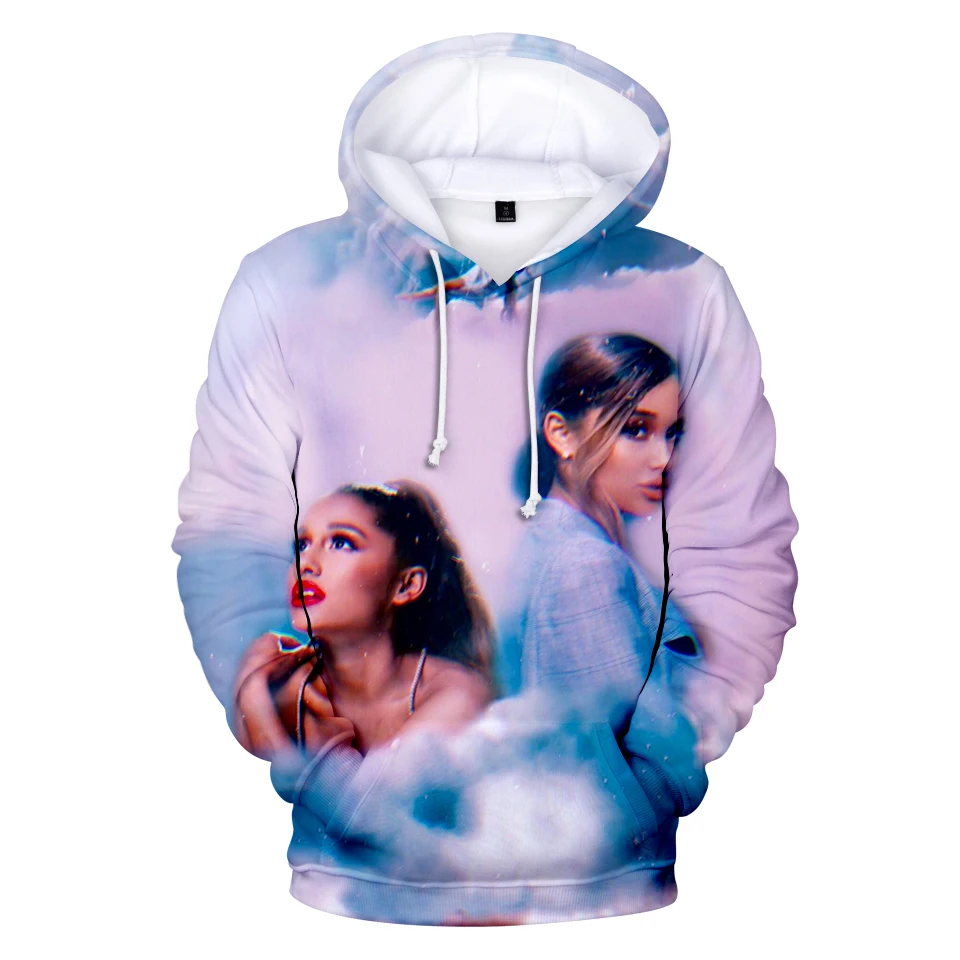 Ariana Grande, 3D худи, Женская толстовка, модная, для девочек, хип-хоп, Харадзюку, худи, хит, Ariana Grande, популярная, новая, черная, 3D Толстовка