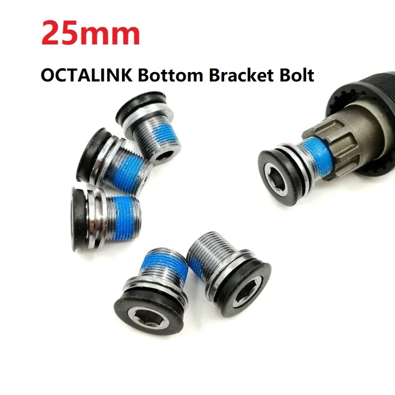 Велосипедный OCTALINK нижний кронштейн винт 25 мм кривошипный болт Сращивание осевой