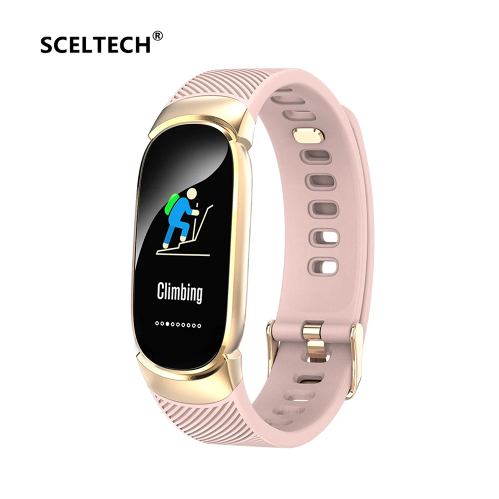 

SCELTECH Smart Band Sport Pedometer Blood Pressure Oxygen Smartwatch Heart Rate Monitor Fitness Tracker Call Alarm Reminder