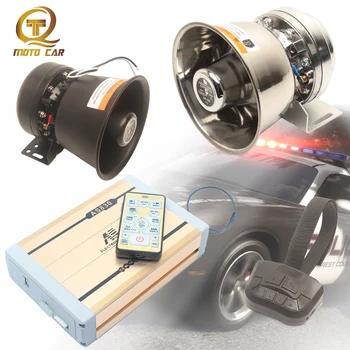 

Universal Vehicle Alarm 600W Loudspeaker Horn 12 Sound Tone MP3 Police Fire Siren Electronic Horn MIC System 12V Auto Megaphone