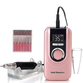 

2020 Portable 35000RPM Nail Drill Manicure Set File Nail Pen Machine Set Kit With EU Plug Battery Portable Nail Grinding Machine