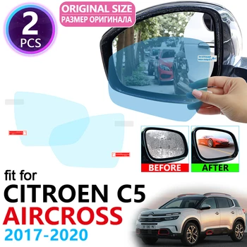

for Citroen C5 Aircross C5-Aircross 2017 2018 2019 2020 Full Cover Rearview Mirror Anti-Fog Rainproof Anti Fog Film Accessories