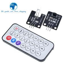 1 conjunto ir infravermelho módulo transmissor ir digital 38khz infravermelho receptor módulo sensor com controle remoto para arduino