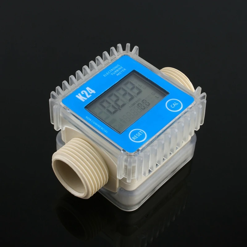 Hot sale 1 Pcs K24 Lcd Turbine Digital Fuel Flow Meter Widely Used For Chemicals Water