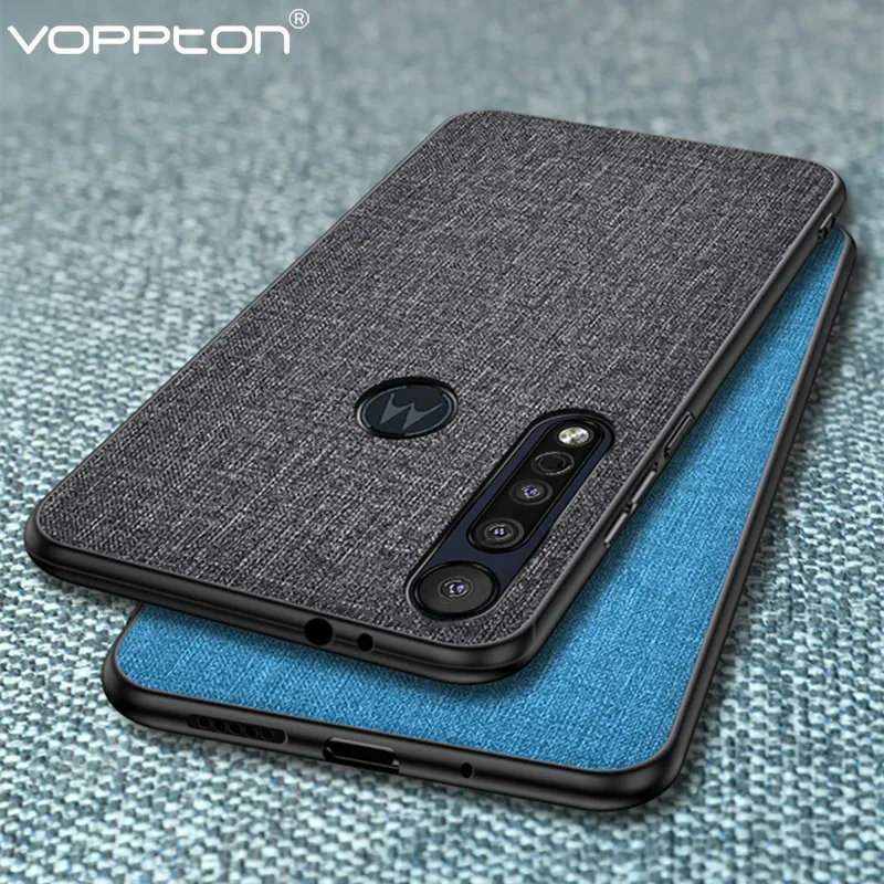 Тканевый жесткий чехол из поликарбоната для Motorola Moto G8 Play телефона силиконовая